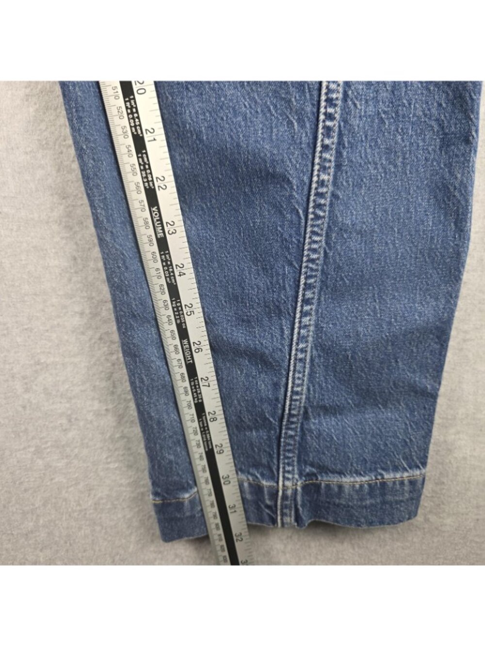 Madewell Tapered Denim Trousers Womens 27 Blue High Rise Jeans NWT - Picture 6 of 9